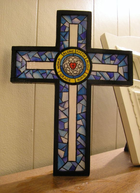 A Luther's Rose cross made on commission.