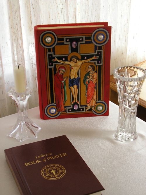 Closeup of home altar Closeup of home altar