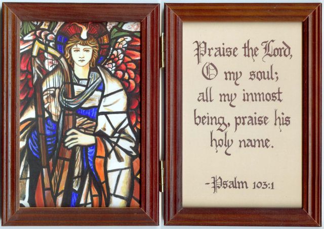 One of the most detailed stained glass paintings I've done.  SOLD